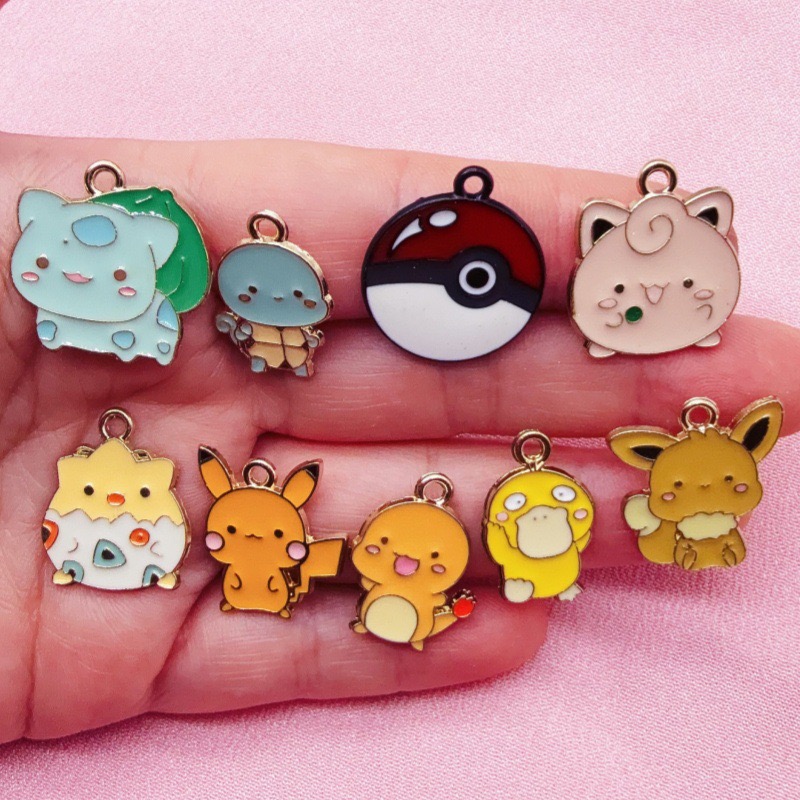 Phone Accessories Are - 10pcs Cartoon Drip Oil Jewelry Accessories