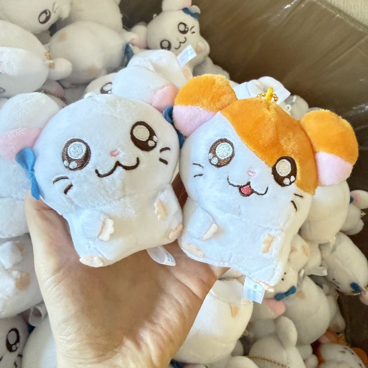 Phone Accessories Charms - Cute Hamtaro Bijou Hugging Plush Keychain