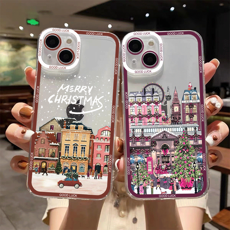 X Phone Accessories - Winter New Year Christmas Street Scenery