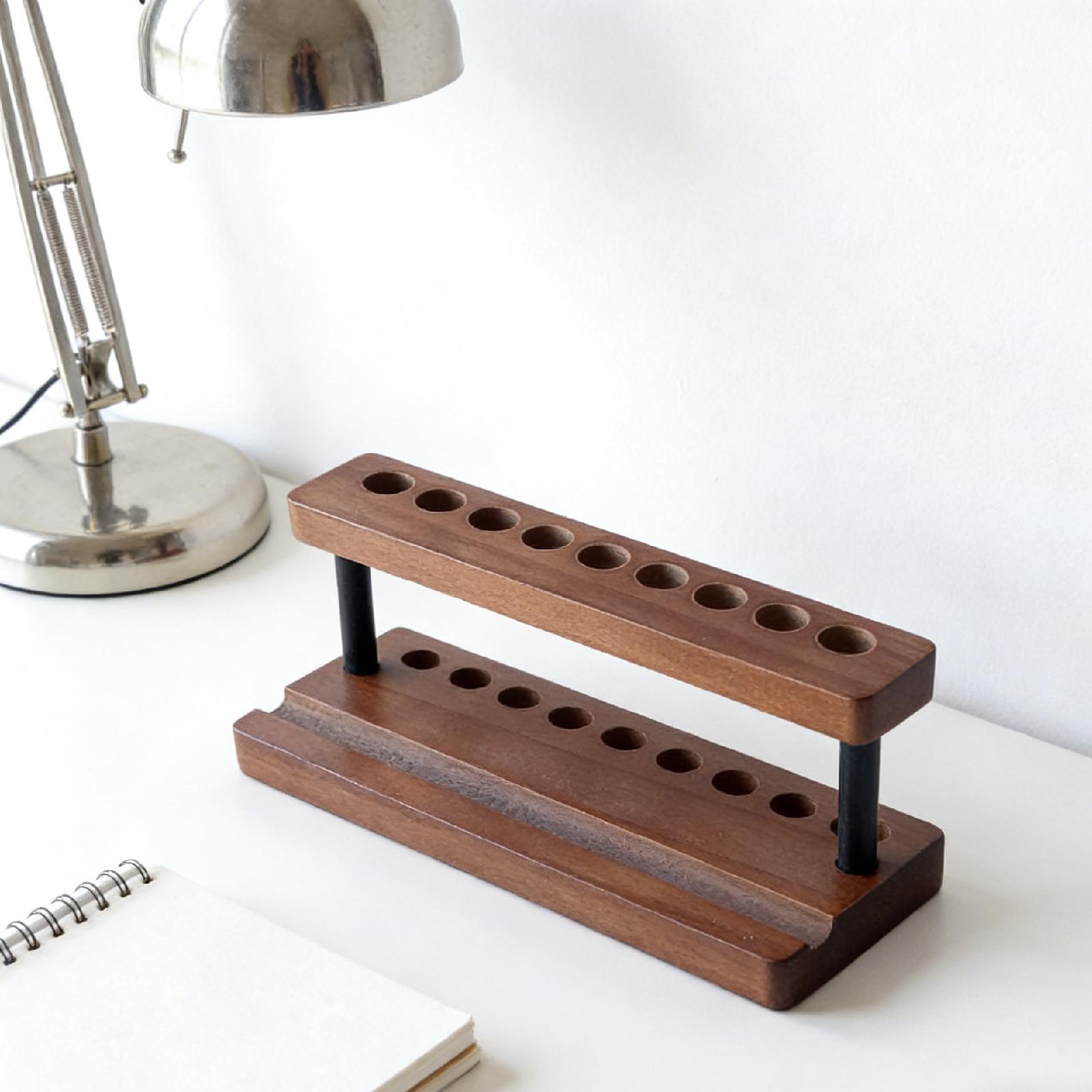 Phone Accessories Rack Display - Pen Display Rack Wooden 9 Slot