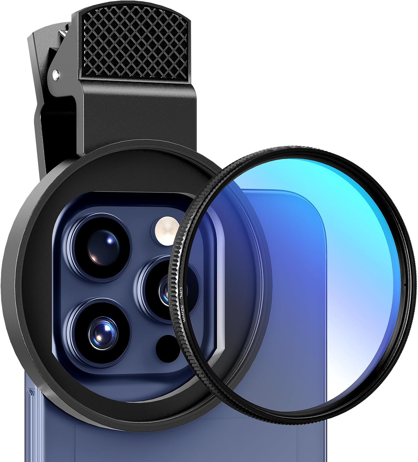 Lens Camera Clip - 52MM Circular Universal Portable Polarizer Camera