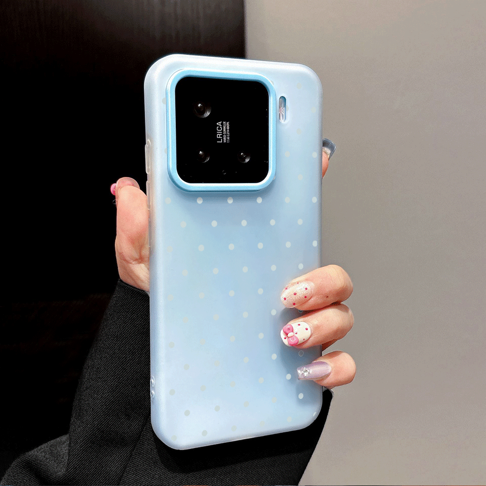 Adorable Light Blue Polka Dot  - X Phone Accessories recension och pris