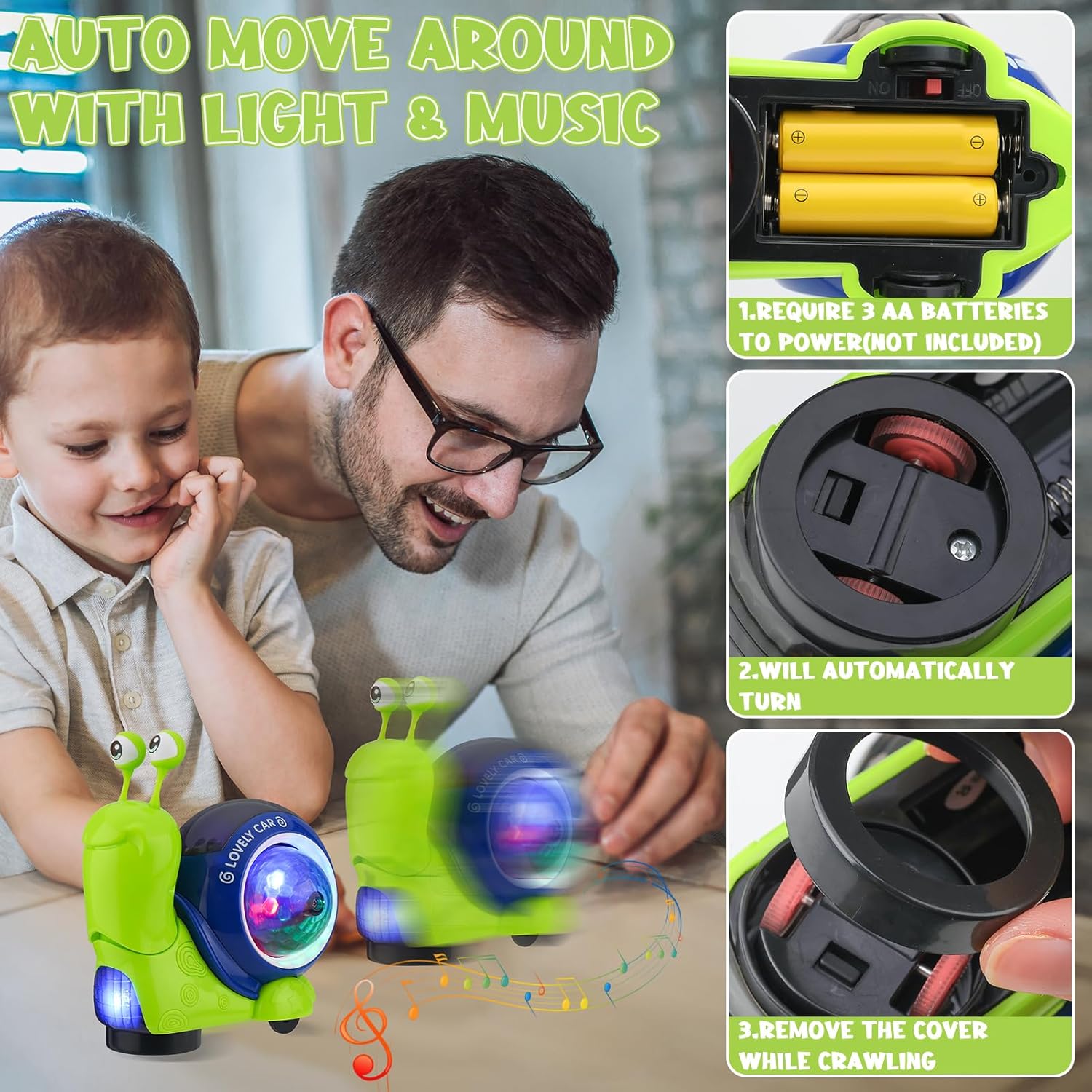 Crawling Snail Baby Toy Walkin - Phone Accessories Baby recension och pris