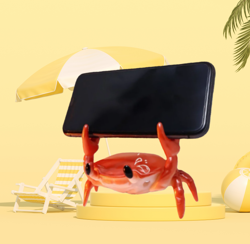 Personality 3D Crab Desk Decor - Phone Accessories For Old People recension och pris