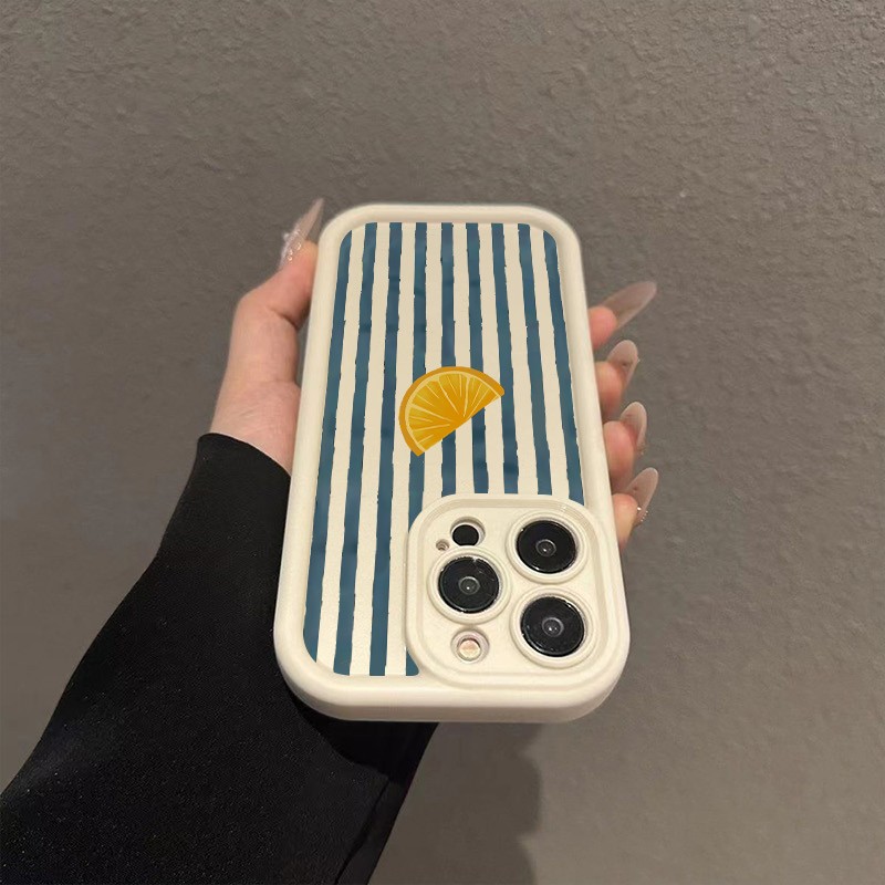 Striped Lemon Slice Pattern Ph - X Phone Accessories recension och pris