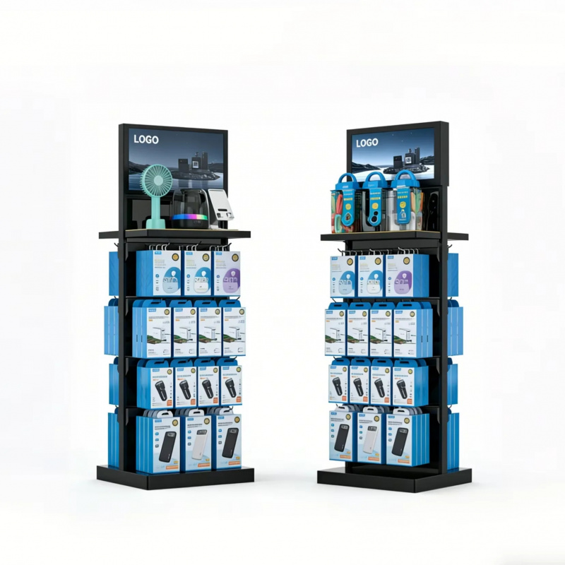 custom.Price Double-sided Meta - Phone Accessories Rack Display recension och pris