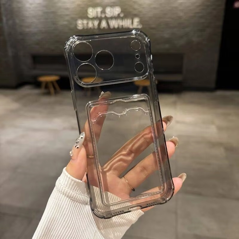 Transparent Card Slot Holder C - Quality Phone Accessories recension och pris