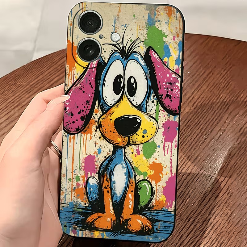Graffiti Colored Puppy TPU Pho - Phone Accessories List recension och pris