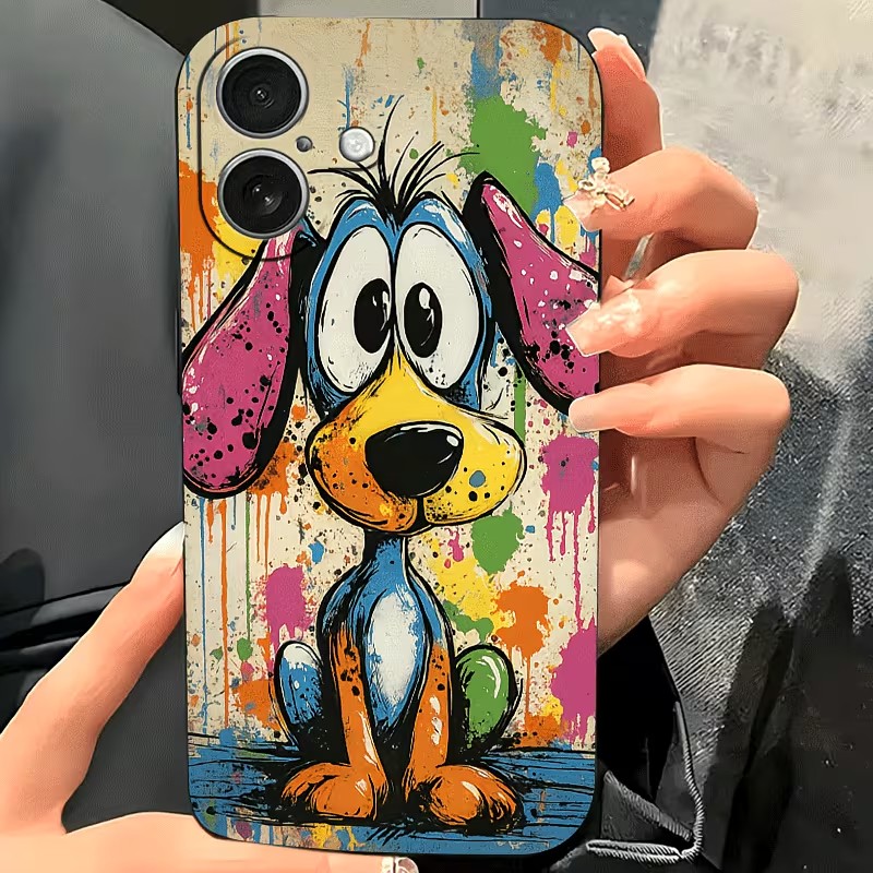 Graffiti Colored Puppy TPU Pho - Phone Accessories List recension och pris