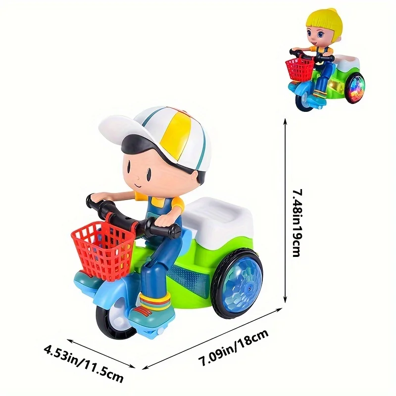 Music Stunt Cool Tricycle Car  - Phone Accessories Baby recension och pris