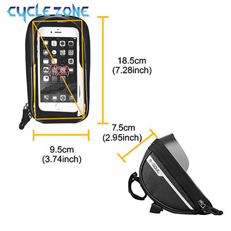 Mountain Bicycle Bag Touch Scr - Phone Zone Accessories & Repair recension och pris