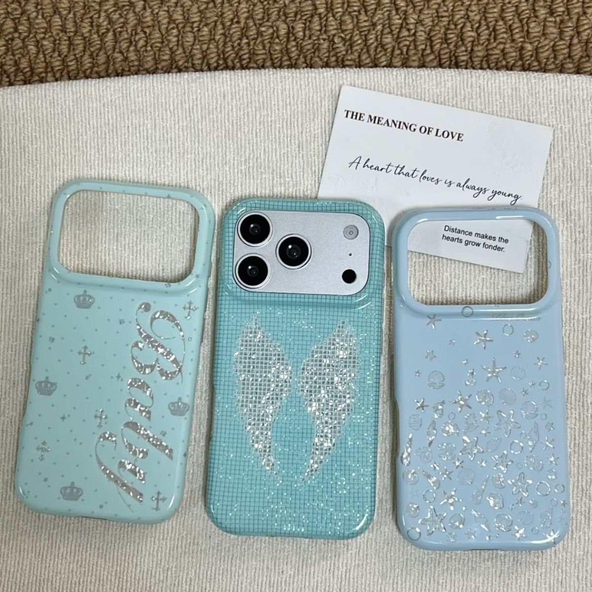 Korean Ins Mint Colored Englis - Phone Accessories List recension och pris