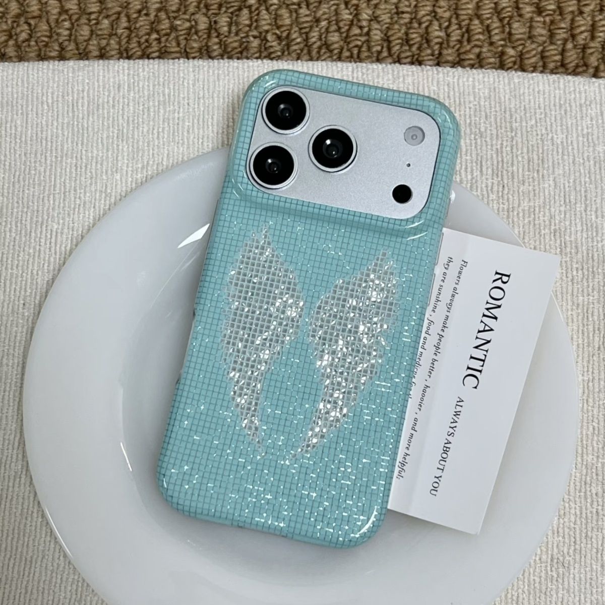 Korean Ins Mint Colored Englis - Phone Accessories List recension och pris