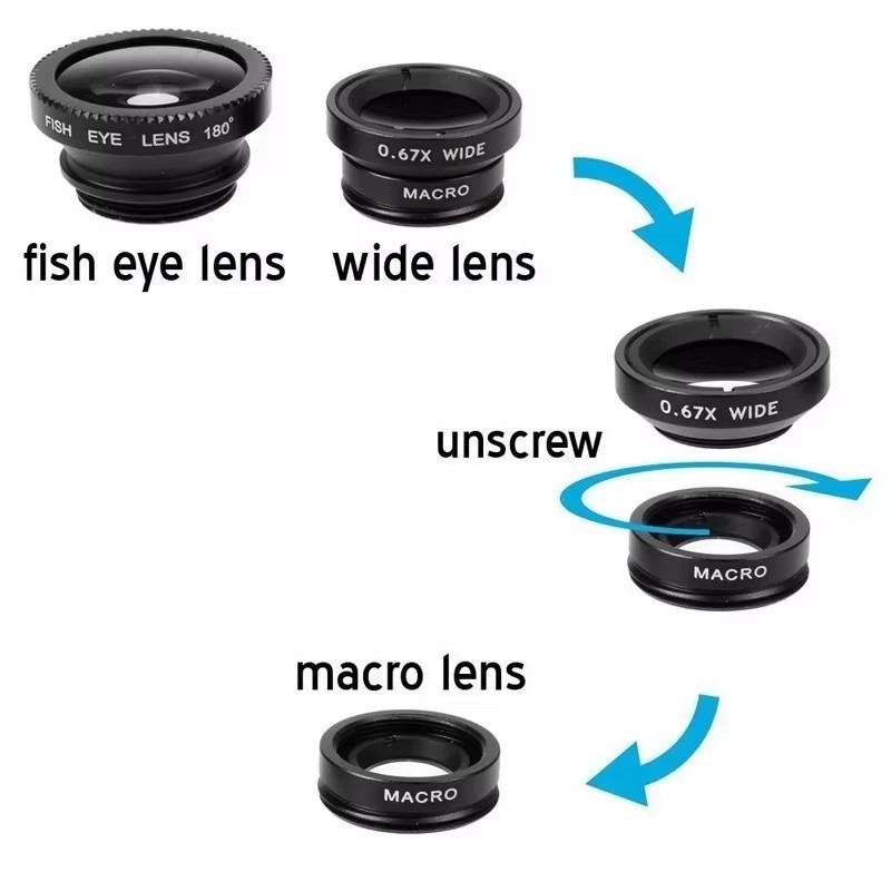 3 In 1 Fisheye Phone Lens 0.67 - Lens Camera Clip recension och pris