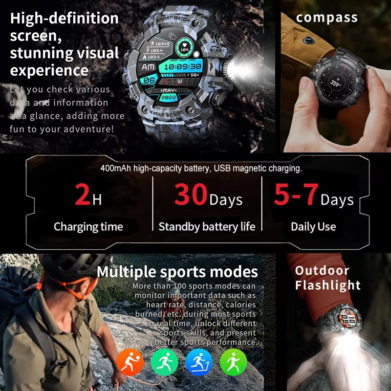 2026 Smart Watch Sport Outdoor - Phone Zone Accessories & Repair recension och pris