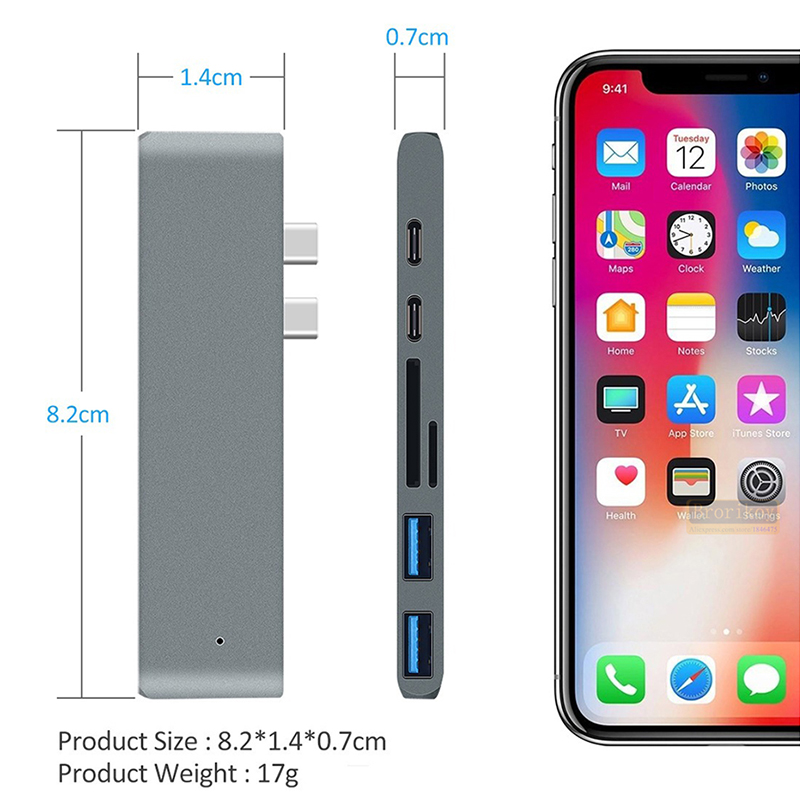 USB C Hub USB-C Duo 7-in-2 for - Micro Sd Card recension och pris