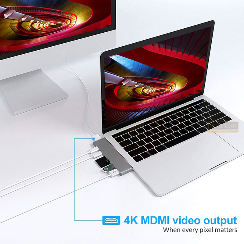 USB C Hub USB-C Duo 7-in-2 for - Micro Sd Card recension och pris