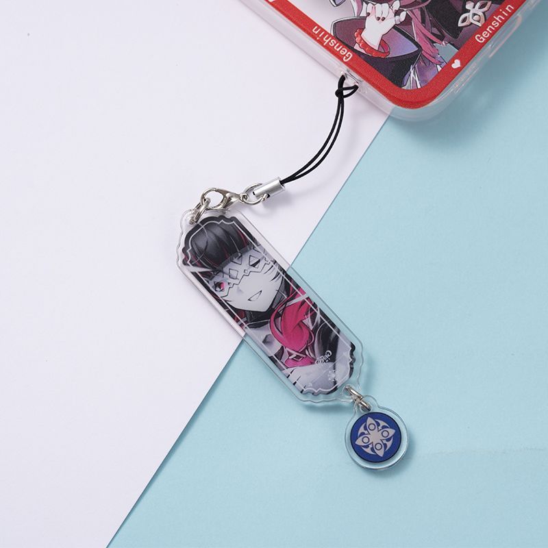 8pcs Anime Keychain Genshin Im - Phone Accessories Charms recension och pris