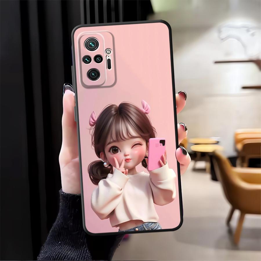 Cartoon Girl Pattern Funda Pho - X Phone Accessories recension och pris