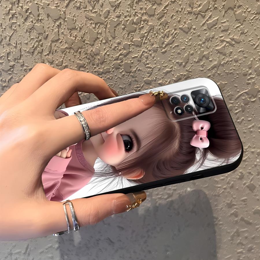 Cartoon Girl Pattern Funda Pho - X Phone Accessories recension och pris