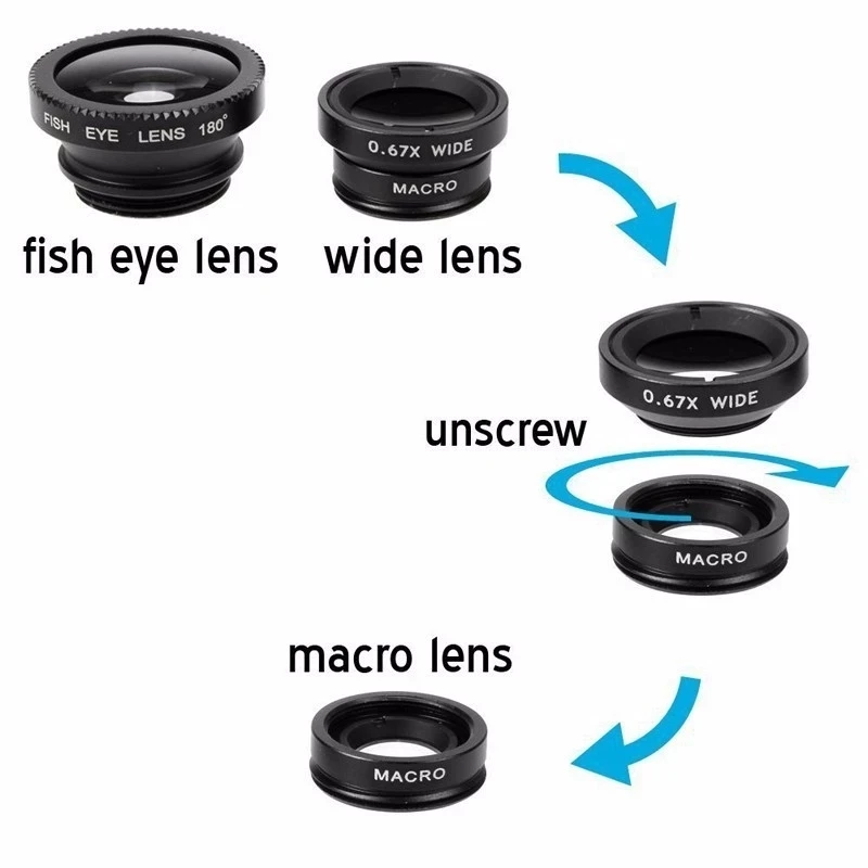 3 In 1 Fisheye Phone Lens 0.67 - Lens Camera Clip recension och pris