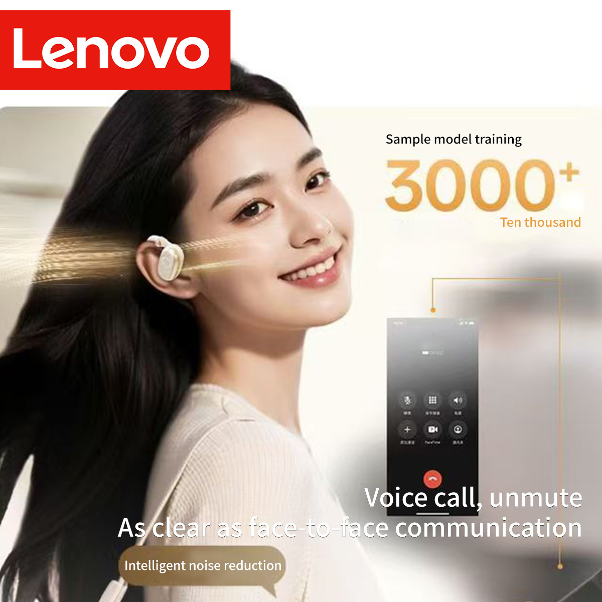 Lenovo EA366 Open-Ear Wireless - Phone Accessories Amazon recension och pris