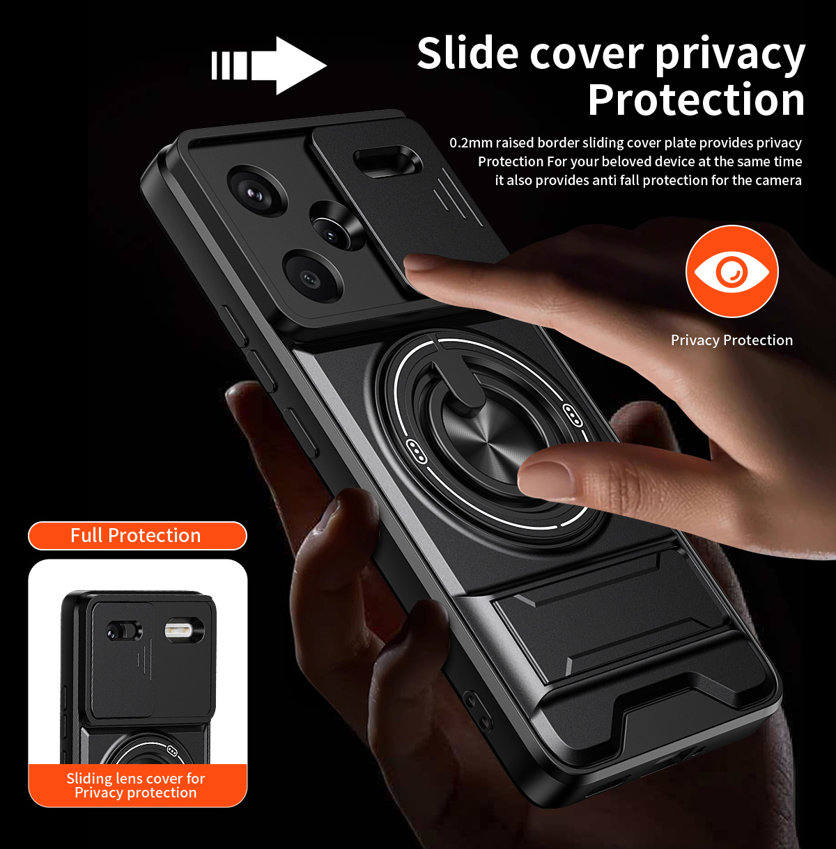 Lens Slide Camera Phone Case f - Car Mount Phone recension och pris